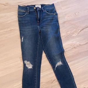 Frame ankle distressed